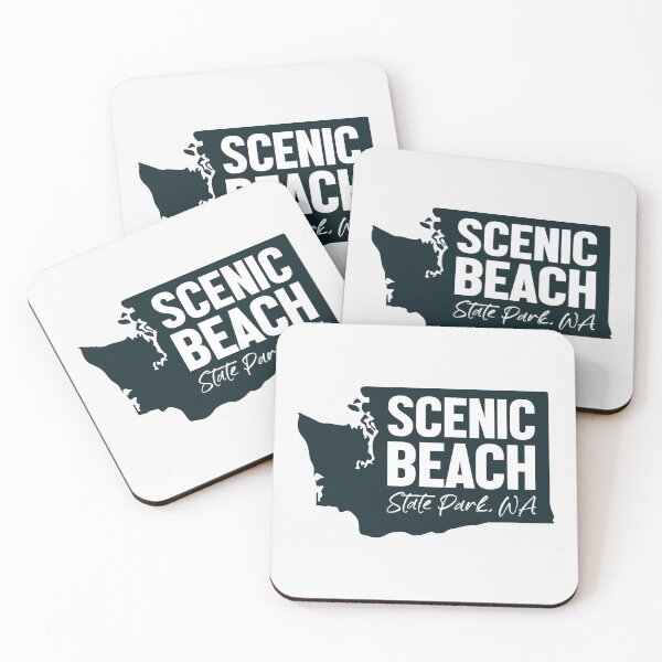 Item preview, Scenic Beach State Park Washington Map designed and sold by bivenart.