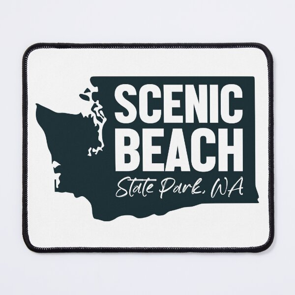 Item preview, Scenic Beach State Park Washington Map designed and sold by bivenart.
