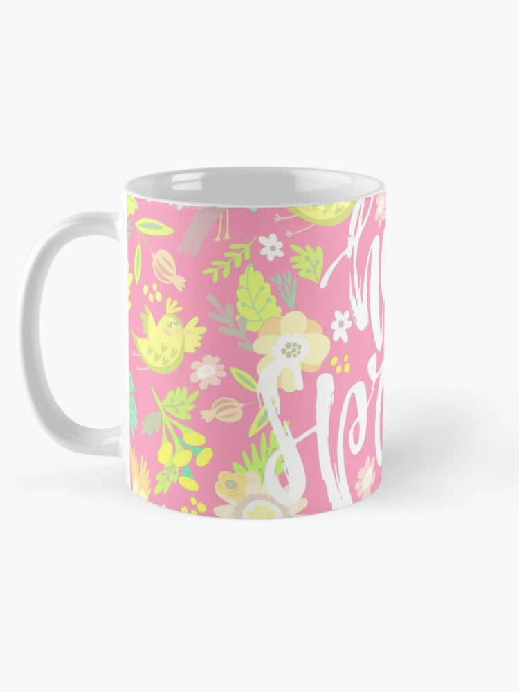 Thumbnail 5 of 6, Coffee Mug, Hello Spring (Soft Peach) designed and sold by Mandala Of Life.