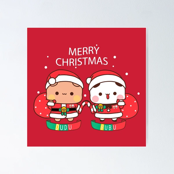 Bubu Dudu Xmas: Wrap Yourself in Holiday Cheer with This Adorable and  Humorous Design Poster for Sale by FEBRICAST