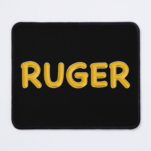 Item preview, Golden Balloon Foil Big Ruger Name Label - (Black) designed and sold by NormadWorld.