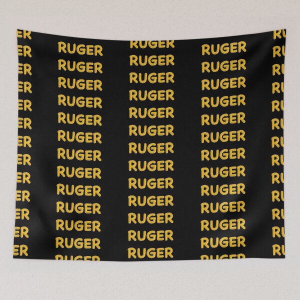 Item preview, Golden Balloon Foil Big Ruger Name Label - (Black) designed and sold by NormadWorld.