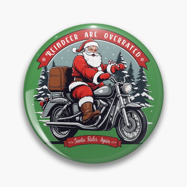 Item preview, Reindeer Are Overrated -  Funny Christmas Santa Rides Again designed and sold by Urban-Alien.