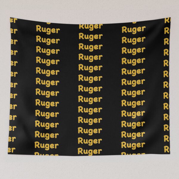 Item preview, Golden Balloon Foil Ruger Name Label - (Black) designed and sold by NormadWorld.