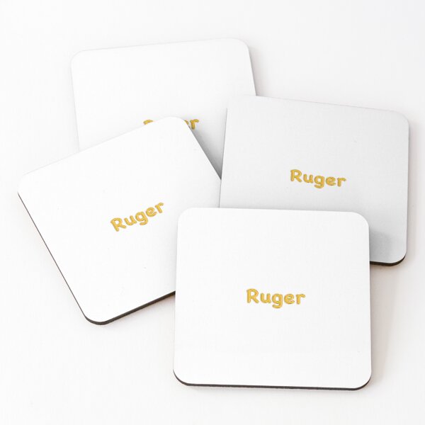 Item preview, Golden Balloon Foil Ruger Name Label designed and sold by NormadWorld.