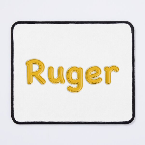 Item preview, Golden Balloon Foil Ruger Name Label designed and sold by NormadWorld.
