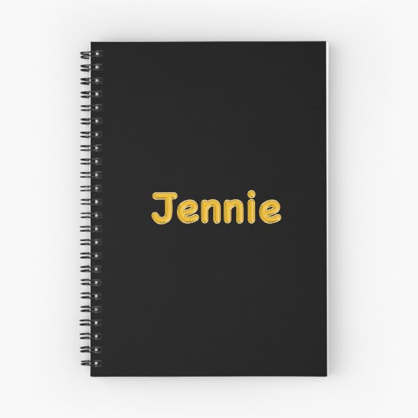 Item preview, Golden Balloon Foil Jennie Name Label - (Black) designed and sold by NormadWorld.