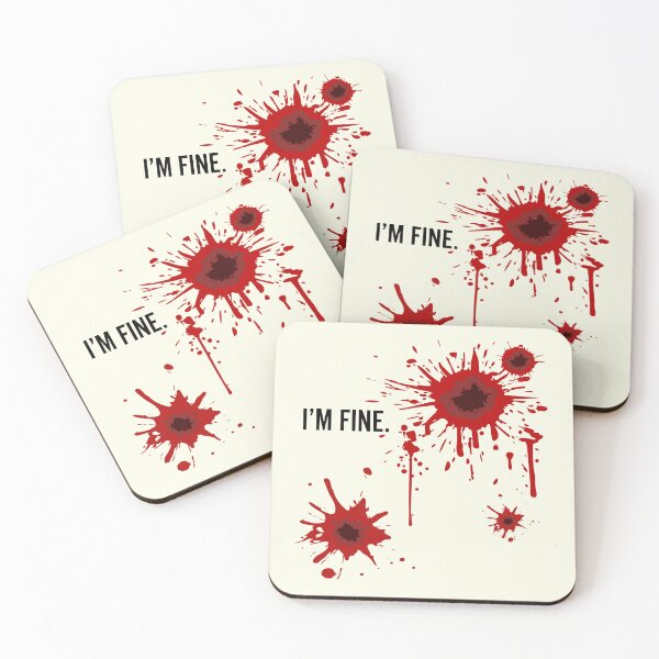 Item preview, Gunshot Wound I'm Fine designed and sold by CreepyCornerArt.