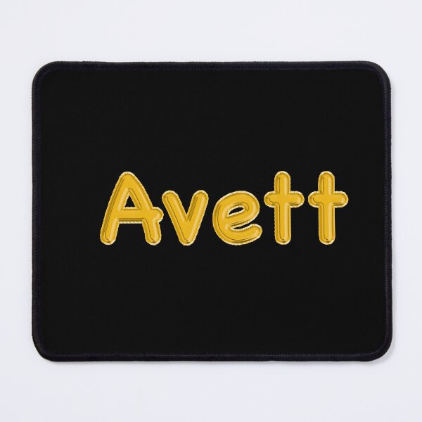 Item preview, Golden Balloon Foil Avett Name Label - (Black) designed and sold by NormadWorld.