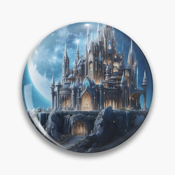 Item preview, Fantasy Alien Moon Castle - 1 designed and sold by nyathiwa.