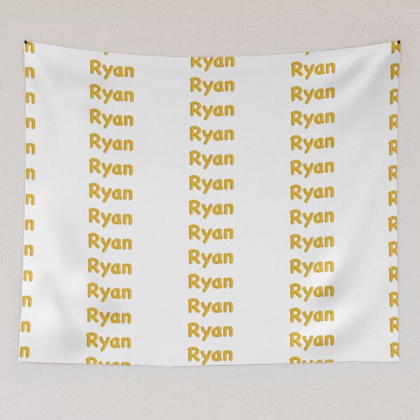 Item preview, Golden Balloon Foil Ryan Name Label designed and sold by NormadWorld.