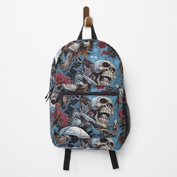 Item preview, Mechanical Skull with Roses Artwork designed and sold by inkArtistryfine.