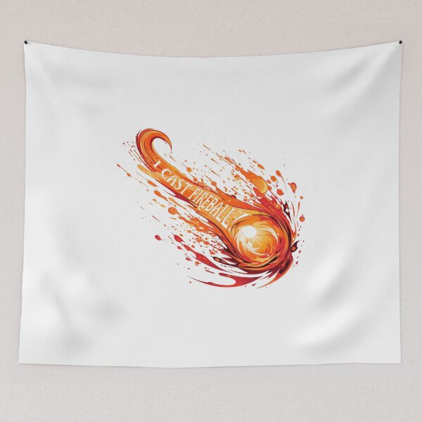 Item preview, I Cast Fireball Magic Spell Mage Design designed and sold by spookycutepeeps.