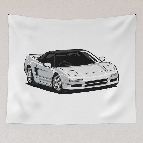 Item preview, Classic Honda NSX-R White designed and sold by vektoranda.