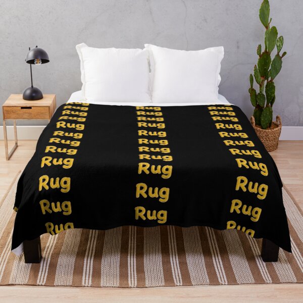 Item preview, Golden Balloon Foil Rug Name Label - (Black) designed and sold by NormadWorld.