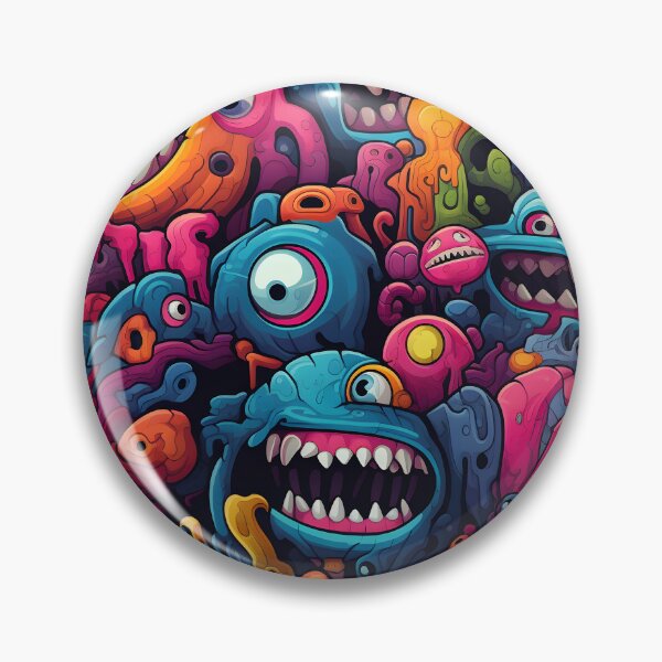 Item preview, Vibrant Monster Melange Psychedelic Creature Design designed and sold by inkArtistryfine.