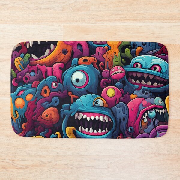 Item preview, Vibrant Monster Melange Psychedelic Creature Design designed and sold by inkArtistryfine.