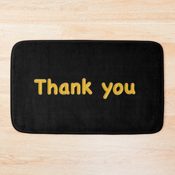 Item preview, Golden Balloon Foil Thank you Label - (Black) designed and sold by NormadWorld.