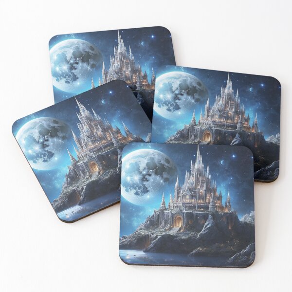 Item preview, Fantasy Alien Moon Castle - 2 designed and sold by nyathiwa.