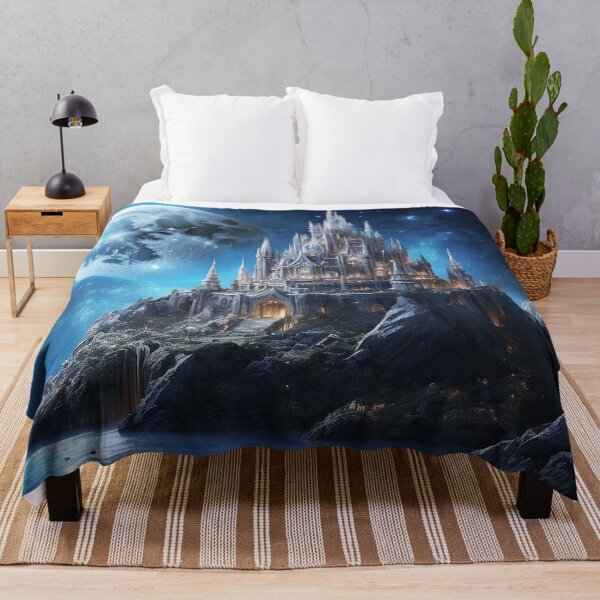 Item preview, Fantasy Alien Moon Castle - 2 designed and sold by nyathiwa.