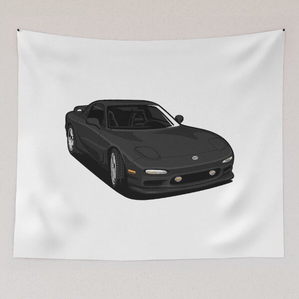 Item preview, Classic Mazda RX-7 R1 Black designed and sold by vektoranda.