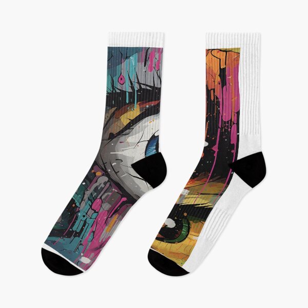 Item preview, Abstract Visionary Drips and Splashes Eye Art designed and sold by inkArtistryfine.