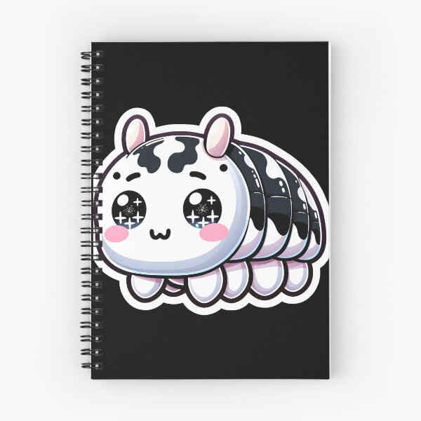 Aperçu de l'œuvre Isopode de vache laitière mignon kawai noir et blanc créée et vendue par ChataMaroon.