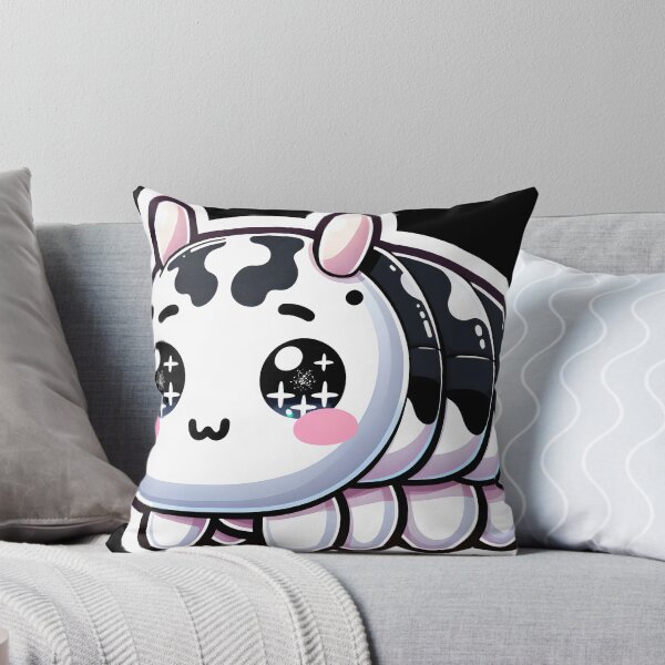 Item preview, Dairy cow isopod cute kawai black and white designed and sold by ChataMaroon.