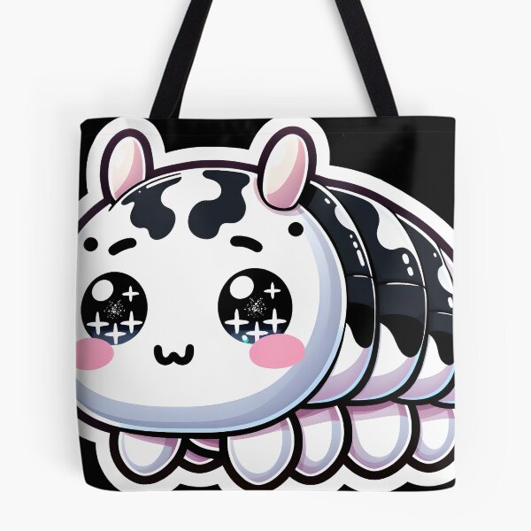 Item preview, Dairy cow isopod cute kawai black and white designed and sold by ChataMaroon.