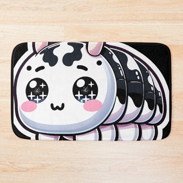 Item preview, Dairy cow isopod cute kawai black and white designed and sold by ChataMaroon.