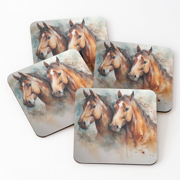 Artikelvorschau, Zwei Pferdeimpressionen entworfen und verkauft von Shavermerch.