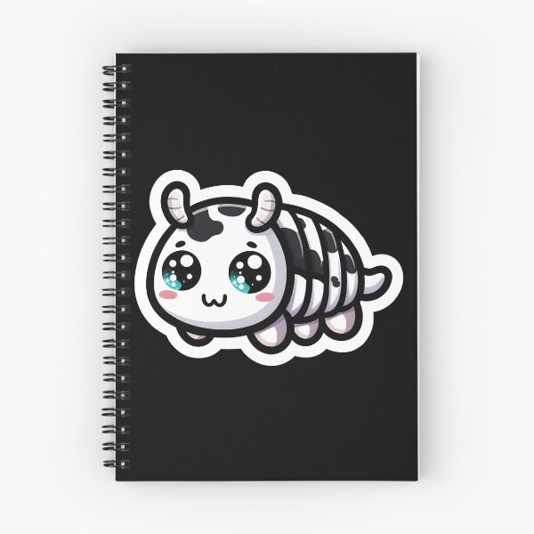 Aperçu de l'œuvre Isopode de vache laitière mignon kawai noir et blanc créée et vendue par ChataMaroon.