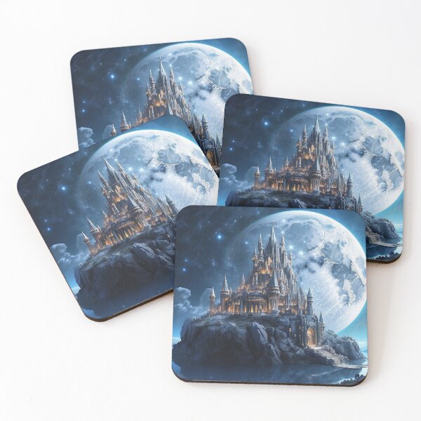 Item preview, Fantasy Alien Moon Castle - 3 designed and sold by nyathiwa.
