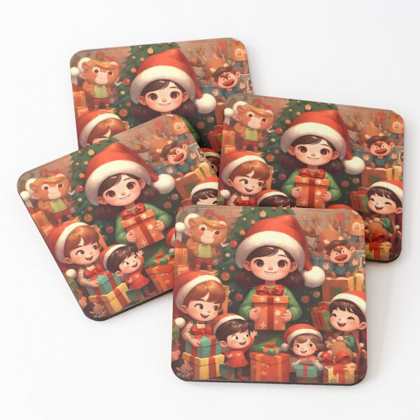 Item preview, Joyful Christmas Moments: Children Delighting in Holiday Gifts designed and sold by OneMeArt.