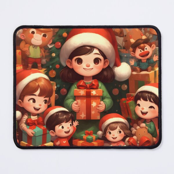 Item preview, Joyful Christmas Moments: Children Delighting in Holiday Gifts designed and sold by OneMeArt.