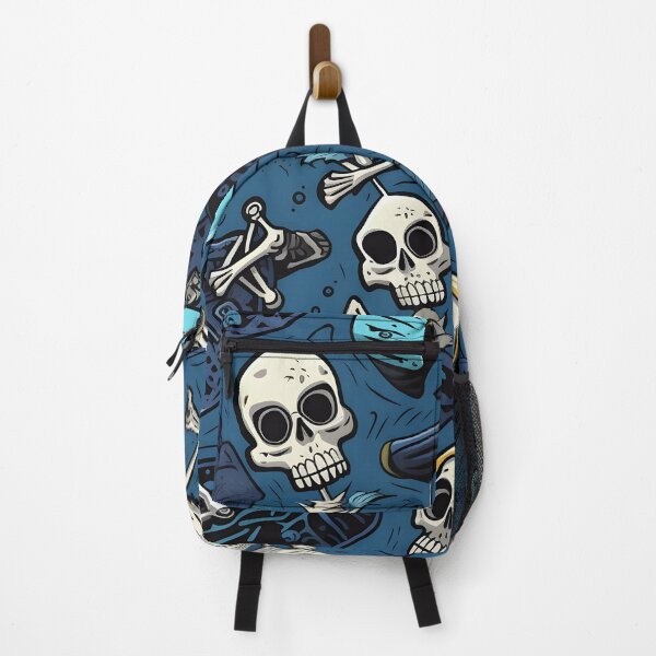 Item preview, Skateboarding Skeletons in Action Dark Pattern Art designed and sold by inkArtistryfine.