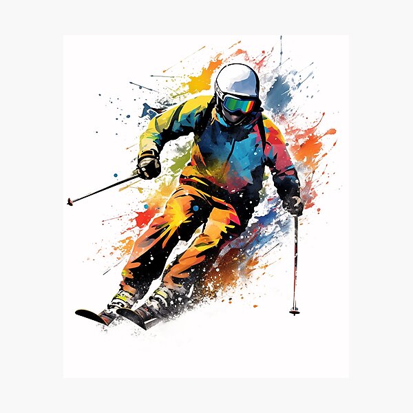 Item preview, Ski Downhill Extreme Adventure Sports designed and sold by AnnaMDesign.