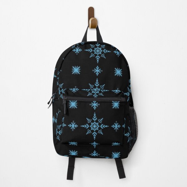 Item preview, Ikat Traditional ethnic fabric pattern : Charming Snowflake Print, Frozen Delight Textile Design, Snowfall Symphony Fabric Pattern designed and sold by Nokart.