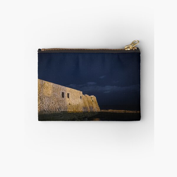 Item preview, A stone building with windows at night designed and sold by Tasos Karamalakis.