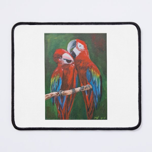 Item preview, 2 scarlet Macaw designed and sold by heidi_kaufmann_art.