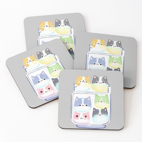 Item preview,  KAWAII CATS IN A MASON JAR   designed and sold by KawaiiLyfe.
