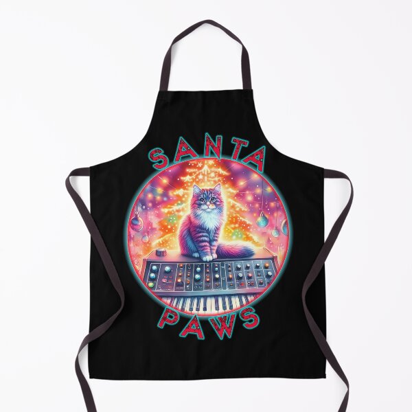 Item preview, Santa Paws Christmas XMAS Synthesizer Cat 4 designed and sold by FindThePlot.