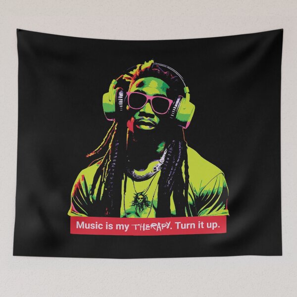 Item preview, Music Is My Therapy - Turn It Up designed and sold by Urban-Alien.