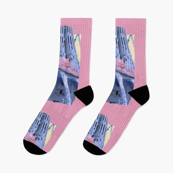 Item preview, Towers Scraping Sky at La Sagrada Familia Catholic Church, by Antoni Gaudí (Barcelona, Spain - Photo by Alice CCI) designed and sold by VanyssaGraphics.