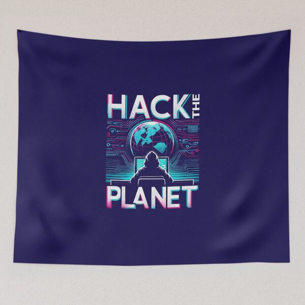 Item preview, Pop Hack the Planet  designed and sold by Rice Rocca.