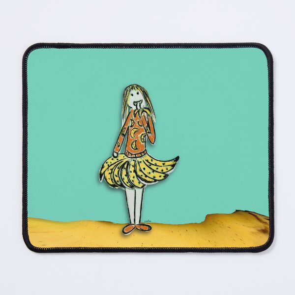 Item preview, Girl with a banana skirt eating bananas  designed and sold by Karina Kamenetzky.