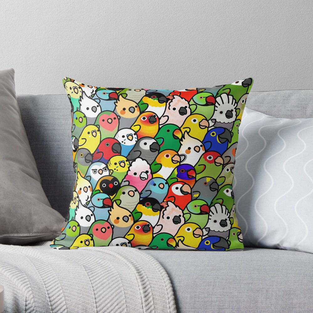Item preview, Throw Pillow designed and sold by birdhism.