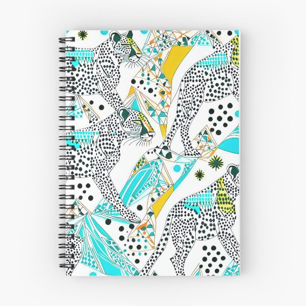 Item preview, Blue Geometric Spotted Cheetah Pattern designed and sold by Geonimalia.