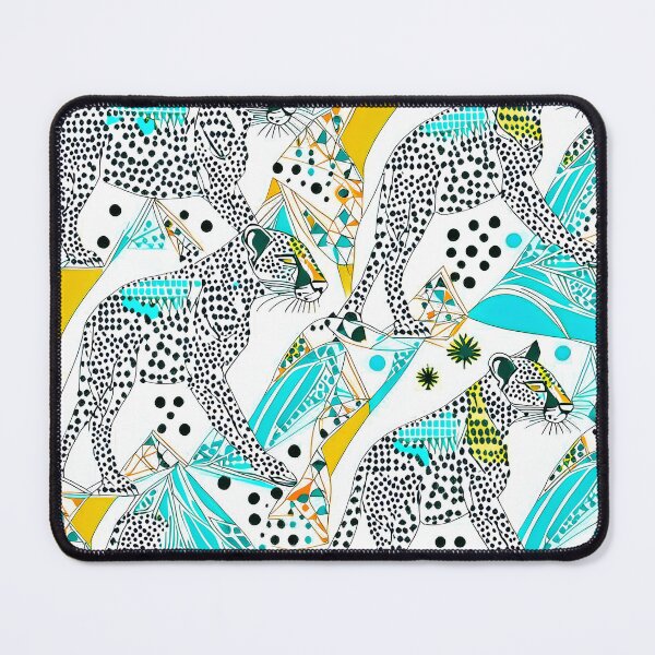 Item preview, Blue Geometric Spotted Cheetah Pattern designed and sold by Geonimalia.