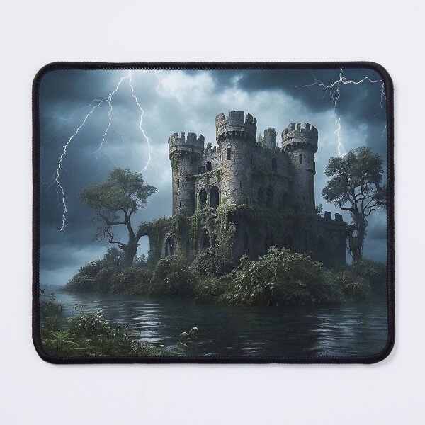 Item preview, Fantasy Castle Ruins in the Swamp. designed and sold by nyathiwa.